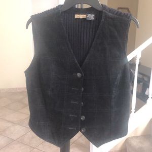 Black Leather Vest